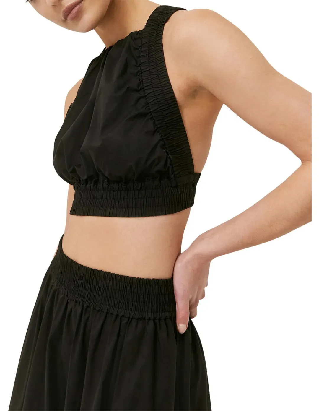 Saba Kiera Crop and Skirt Set Black Size 8 for rent on The Volte - main image