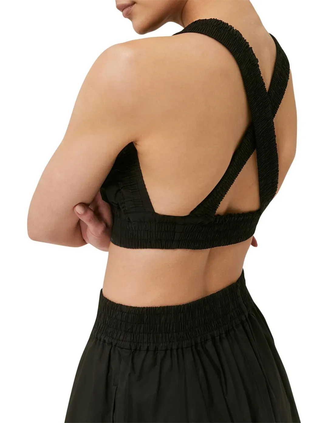 Saba Kiera Crop and Skirt Set Black Size 8 for rent on The Volte - main image