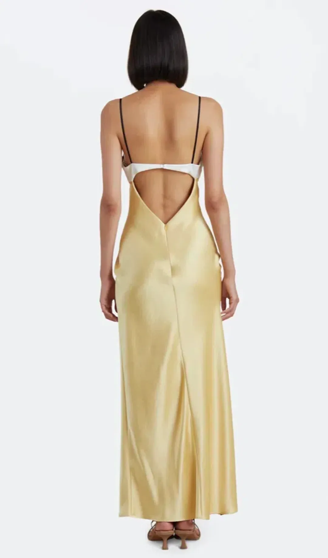 Bec & Bridge Nadia Bustier Maxi Dress Yellow Size 6 for rent on The Volte - main image