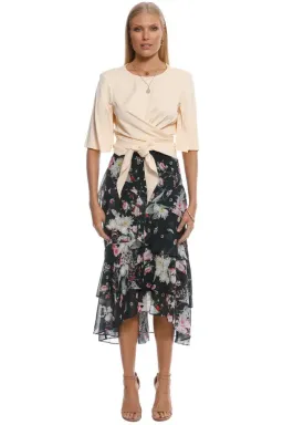 Ellery Dalliance Wrap Top in Blush in Size 10 for rent on The Volte - image 2