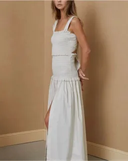 Bec & Bridge Minou Midi Dress in Pumice Size 10 for rent on The Volte - image 3