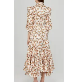 Acler Horrock Ivory Wallpaper Dress Floral Print Size AU 12  for rent on The Volte - image 3
