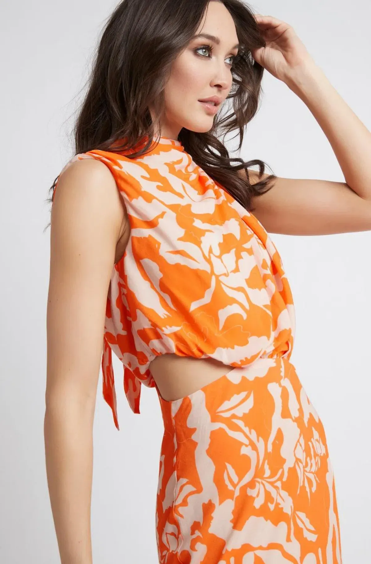 Sheike Florida Dress Orange Size 8 for rent on The Volte - main image