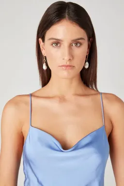 Camilla And Marc Monroe Slip Dress Blue Size AU 10 for rent on The Volte - image 4