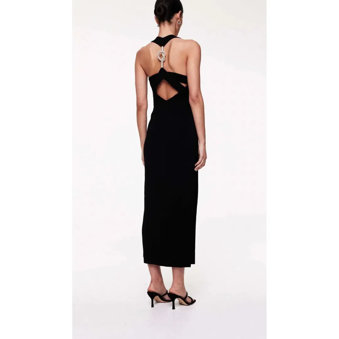 Rachel Gilbert Blaise Gown in Black Size AU 8 for rent on The Volte - main image
