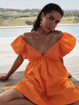 Sheike Bermuda Dress Orange Size AU 8 for rent on The Volte - image 4
