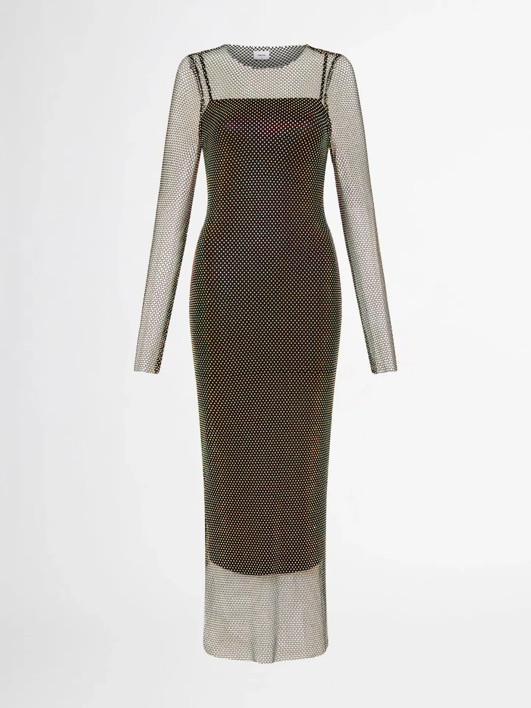 Sheike Crystal Mesh Midi Dress Size 8 / S for rent on The Volte - main image