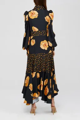 Acler Elton Dress Poppy Mix Print Size 10 for rent on The Volte - image 3