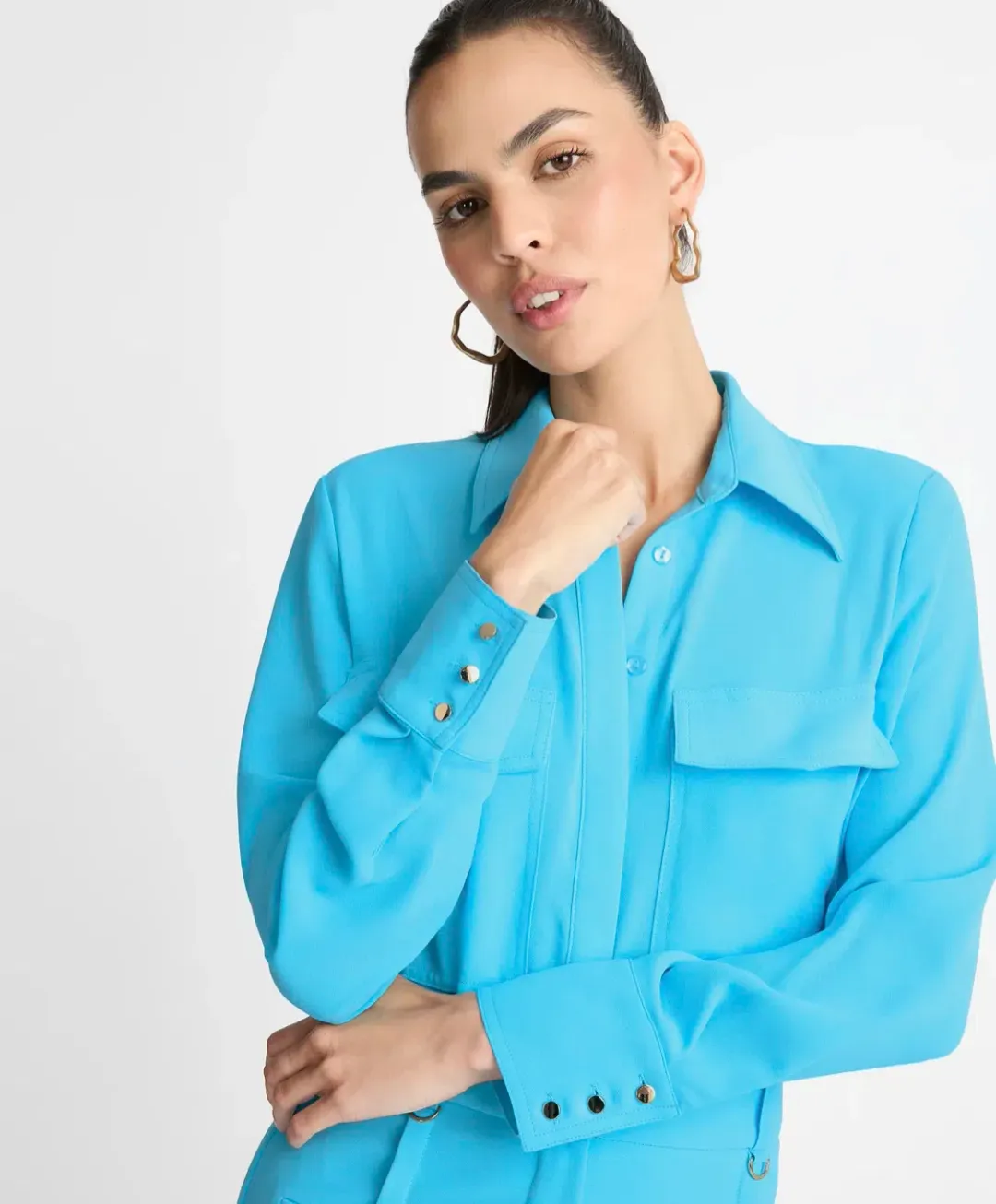 Sheike Republic Set Shirt & Shorts Set Blue Size 8  for rent on The Volte - main image