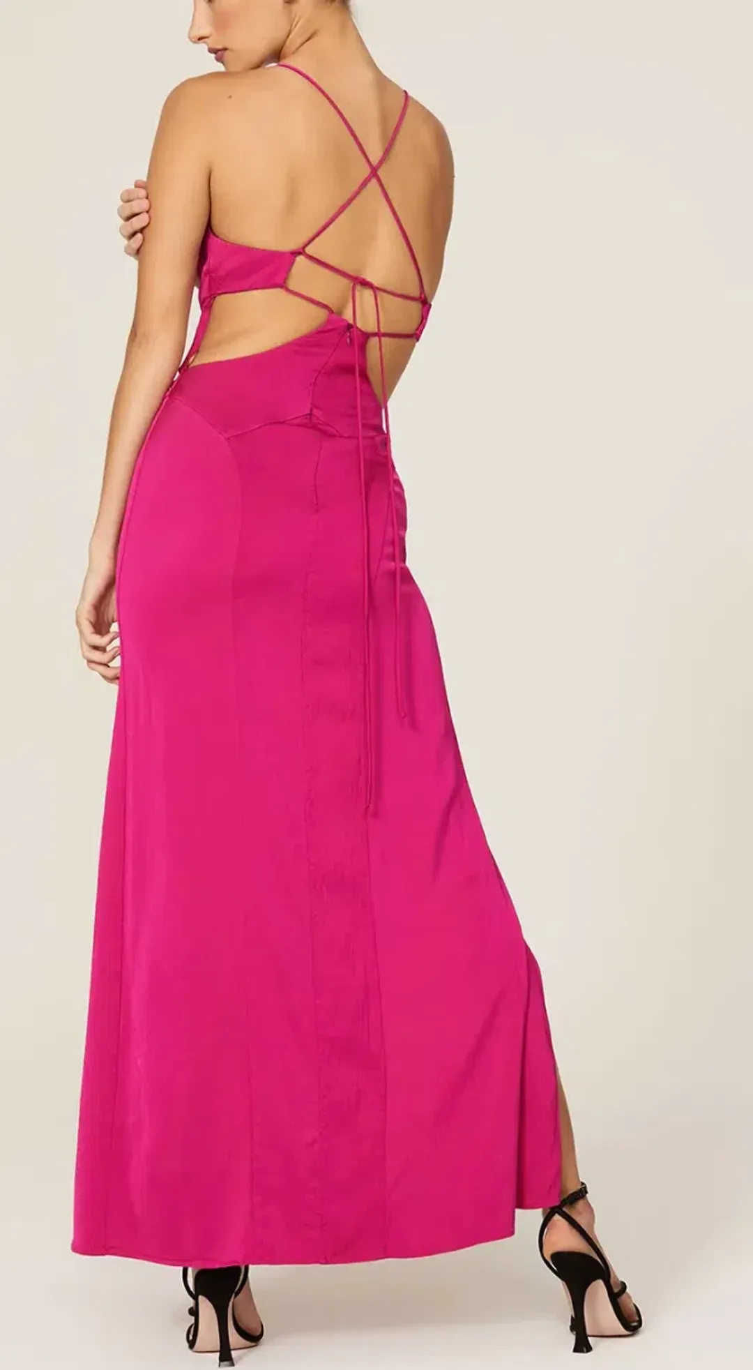 Manning Cartell Facetime Slip Gown Pink Size AU 4 for rent on The Volte - main image
