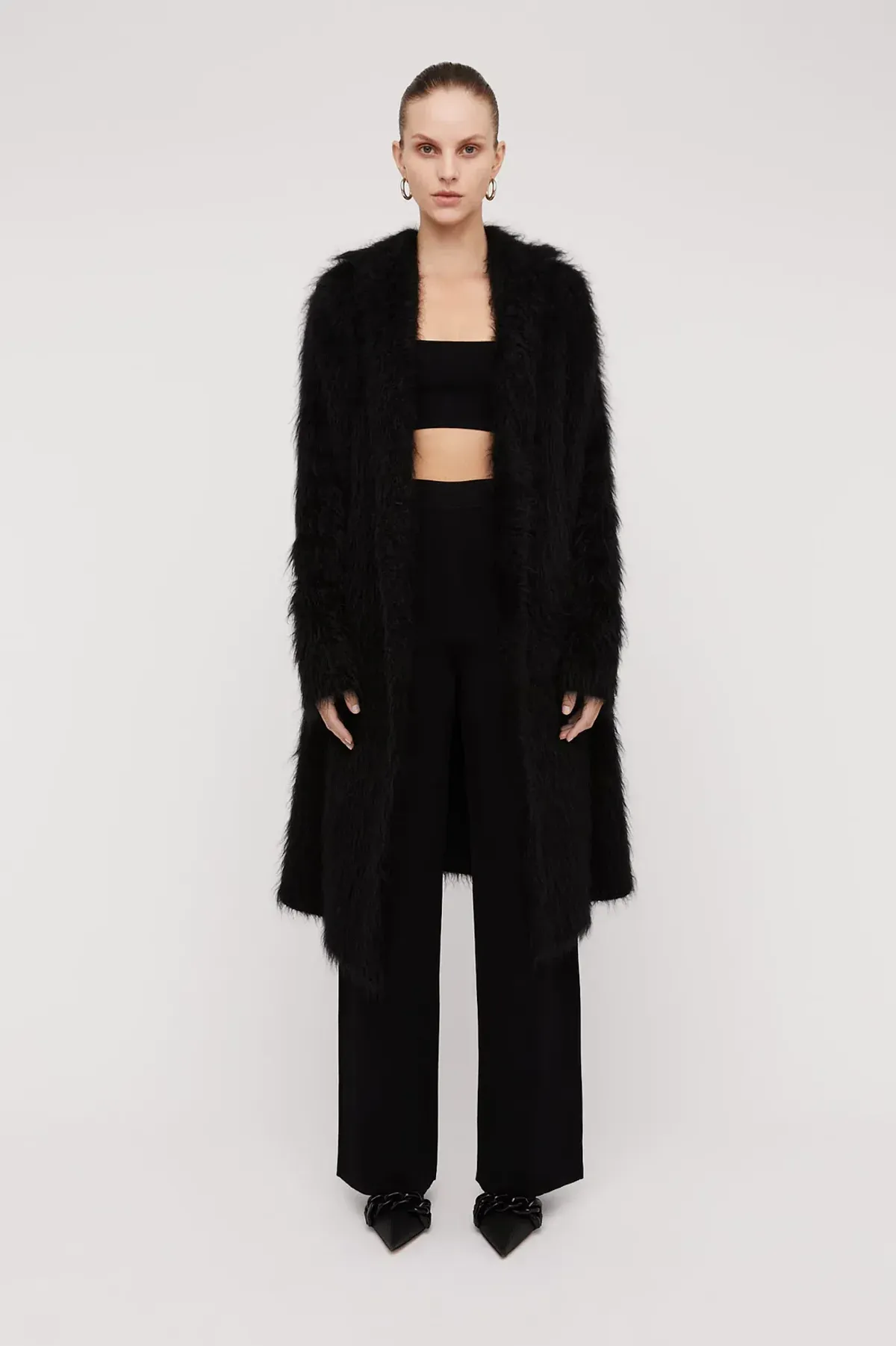 Scanlan Theodore Micro Crepe Trouser in Black in Size AU 10 for rent on The Volte - main image