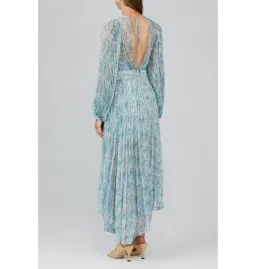 Acler Astone Midi Dress Blue Size AU 12 for rent on The Volte - image 2