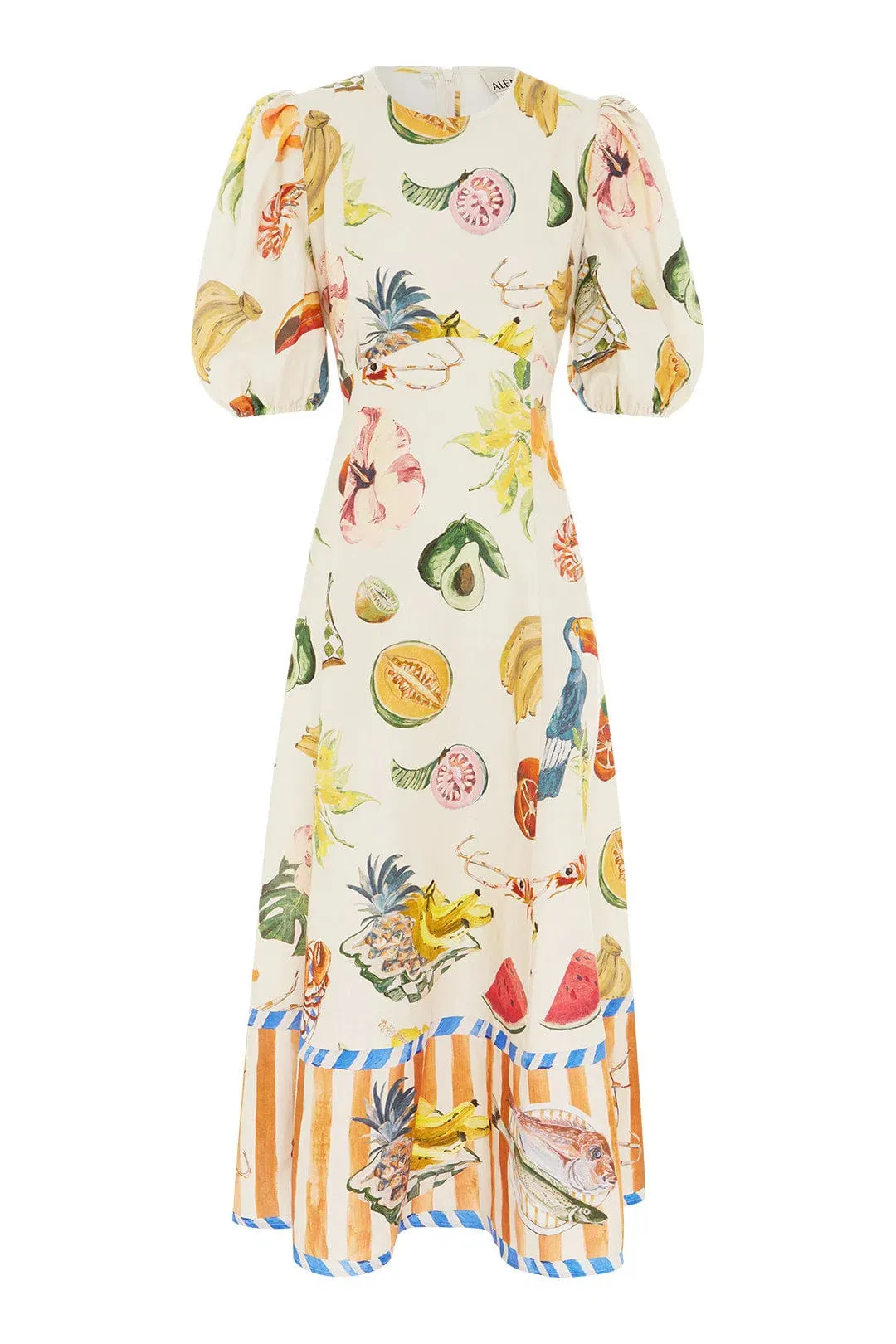 Alemais Theo Midi Dress Multi Size 10 for rent on The Volte - main image
