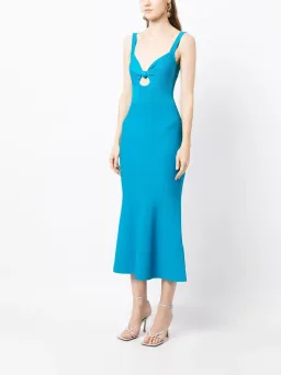 Rebecca Vallance Alma Knit Midi Dress Blue Size M / AU 8 for rent on The Volte - image 1
