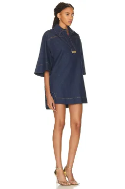 Zimmermann Denim Tunic Dress Ink Size 0 / AU 8 for rent on The Volte - image 2