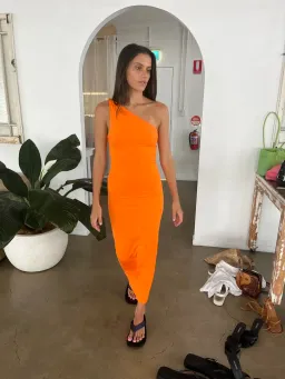 Kookaï Bambi Midi Dress Orange Size 34 / AU 6 for rent on The Volte - image 1