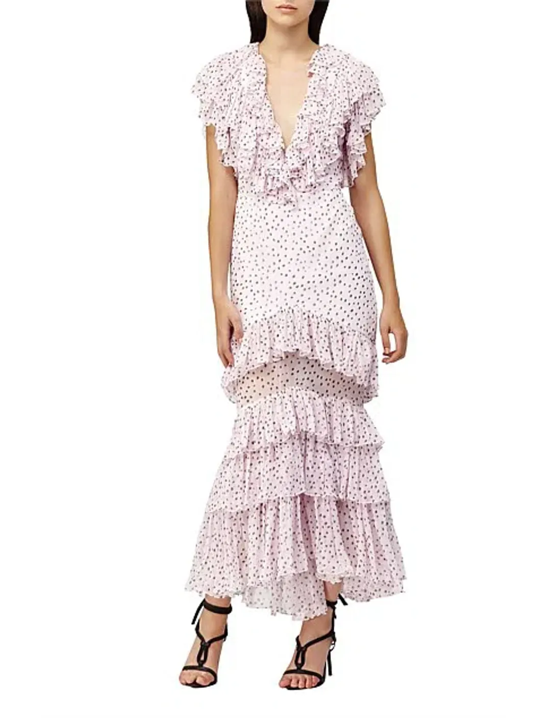 Acler Wendell Dress Polka Dot Lilac Size AU 12 for rent on The Volte - main image