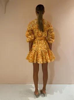 Acler Bonhill Mini Dress in Peach Parfait Size 6 for rent on The Volte - image 3
