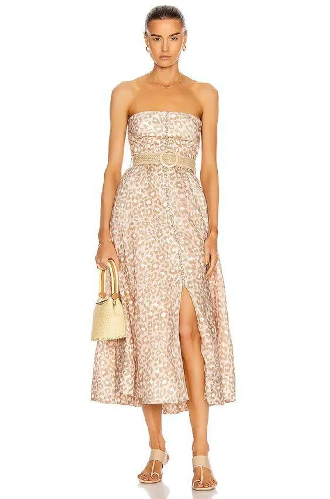 Zimmermann Carnaby Bustier Midi Dress Print Size 0P / AU 6P for rent on The Volte - main image