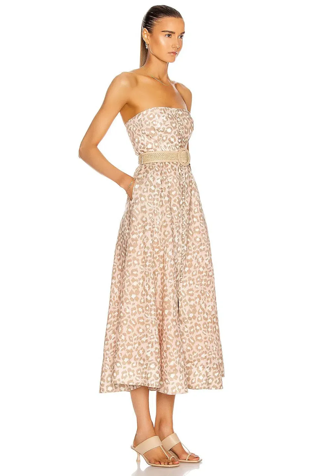 Zimmermann Carnaby Bustier Midi Dress Print Size 0P / AU 6P for rent on The Volte - main image