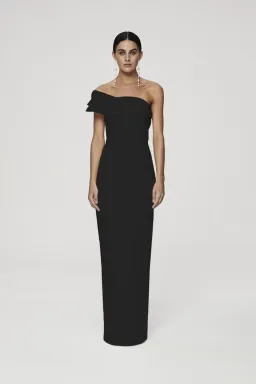 Rachel Gilbert Drew Gown Black Size 4 / AU 14 for rent on The Volte - image 1