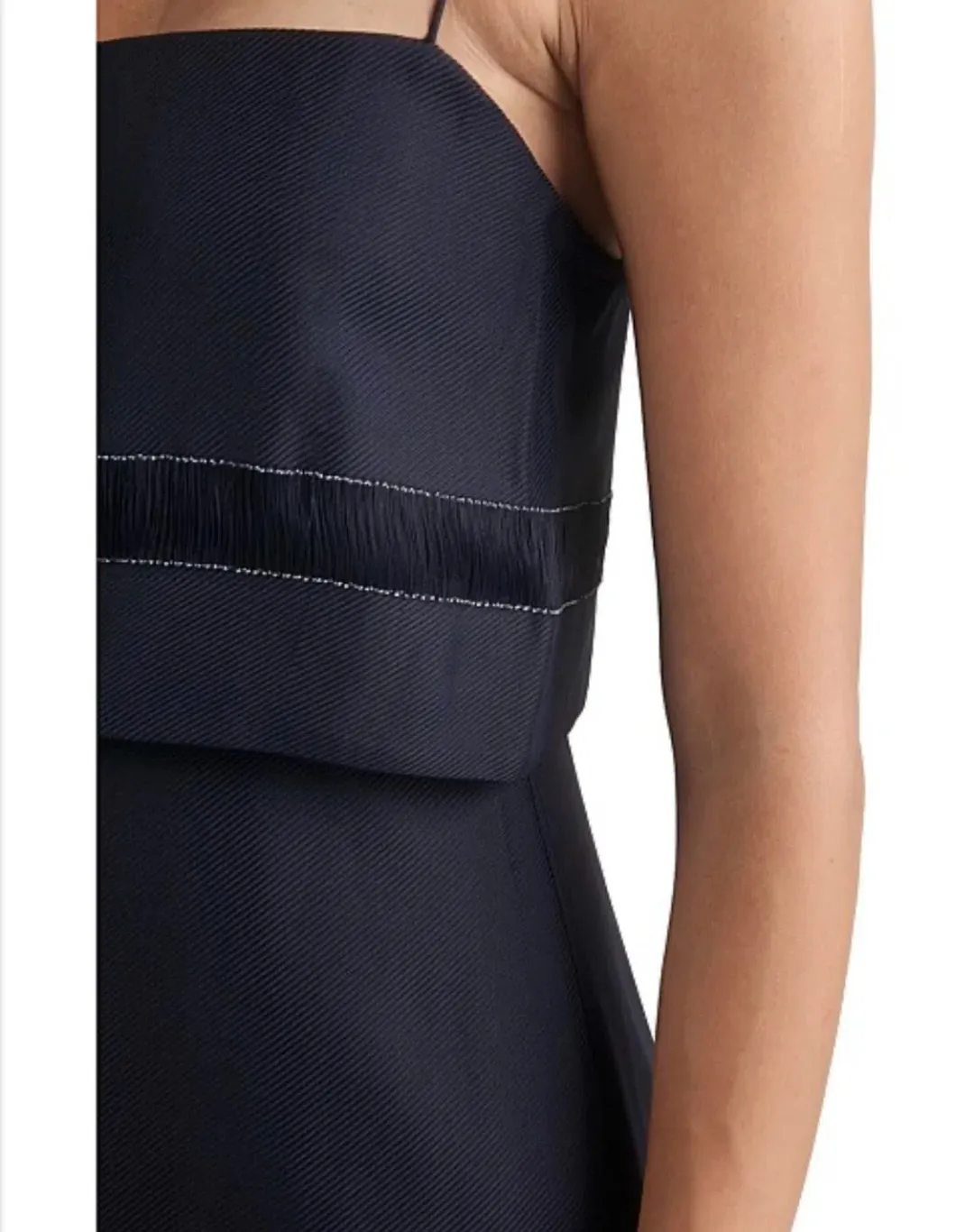 Dion Lee Float Slip Dress Navy Size AU 8 for rent on The Volte - main image