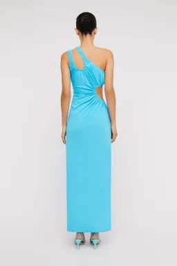 Scanlan Theodore Mercerised Cotton Dress Aqua Blue Size 10 for rent on The Volte - image 3