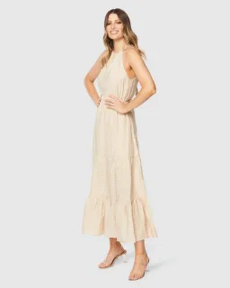 Pilgrim Aaliyah Midi Dress Sand Size 16  for rent on The Volte - image 3