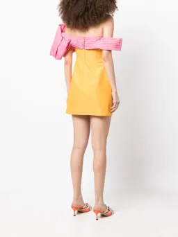 Rachel Gilbert Manuela Mini Dress Orange Size 0 / AU 6 for rent on The Volte - image 2