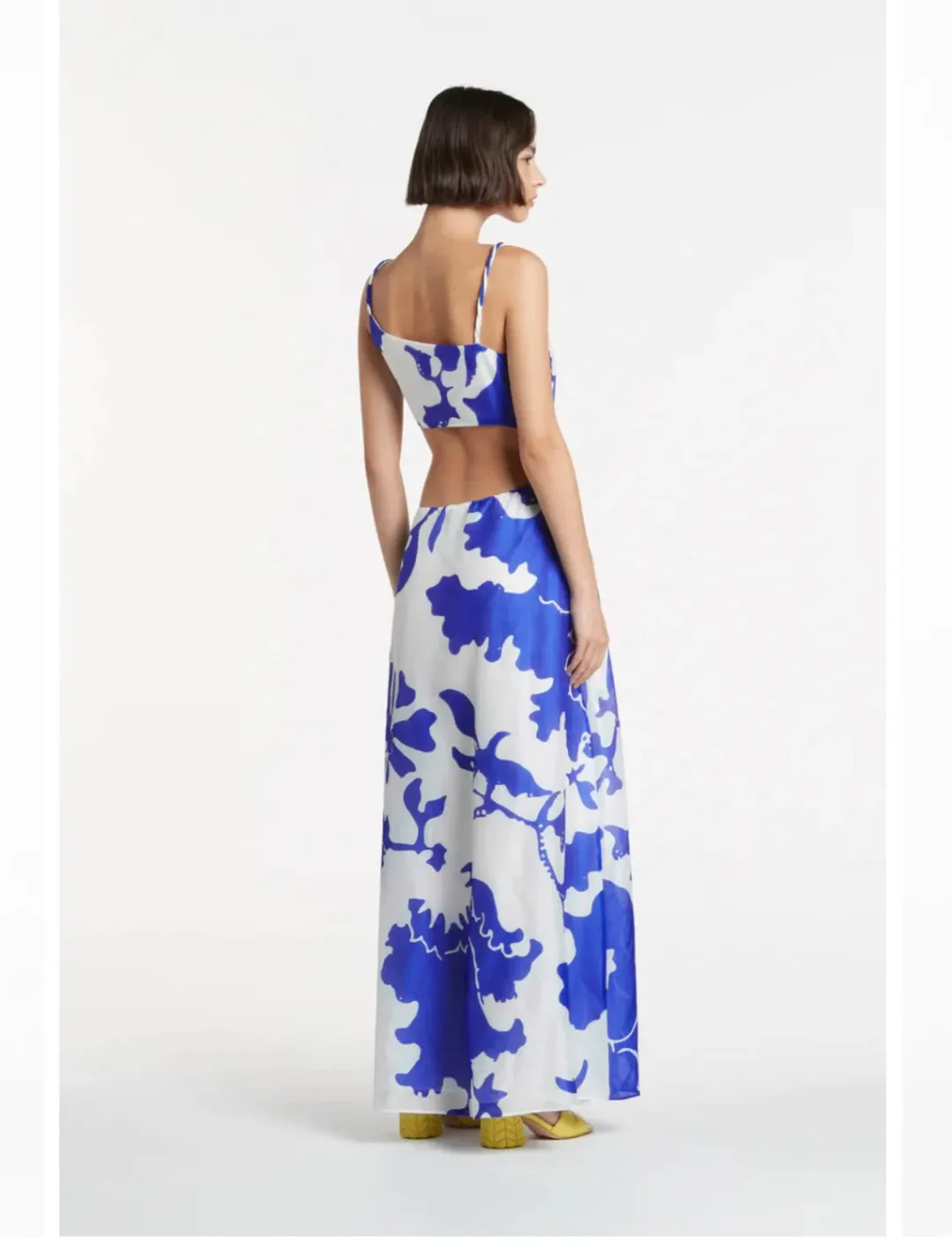 Sir the Label Vivi Asymmetrical Cut Out Dress Print Size 1 / AU 8 for rent on The Volte - main image