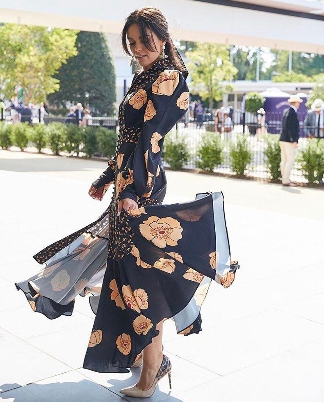 Acler Elton Dress Poppy Mix Print Size 8 for rent on The Volte - main image