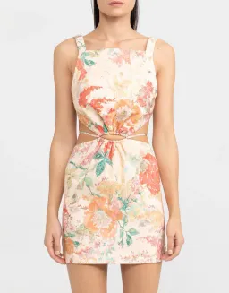 Significant Other Indiana Linen Mini Dress Floral Size 6 for rent on The Volte - image 2