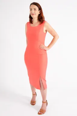 Hugo Boss Sleeveless Dress Bright Pink Size 10 for rent on The Volte - image 1