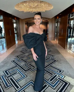 Rachel Gilbert Xavier Gown in Black Size 3/AU12 for rent on The Volte - image 1