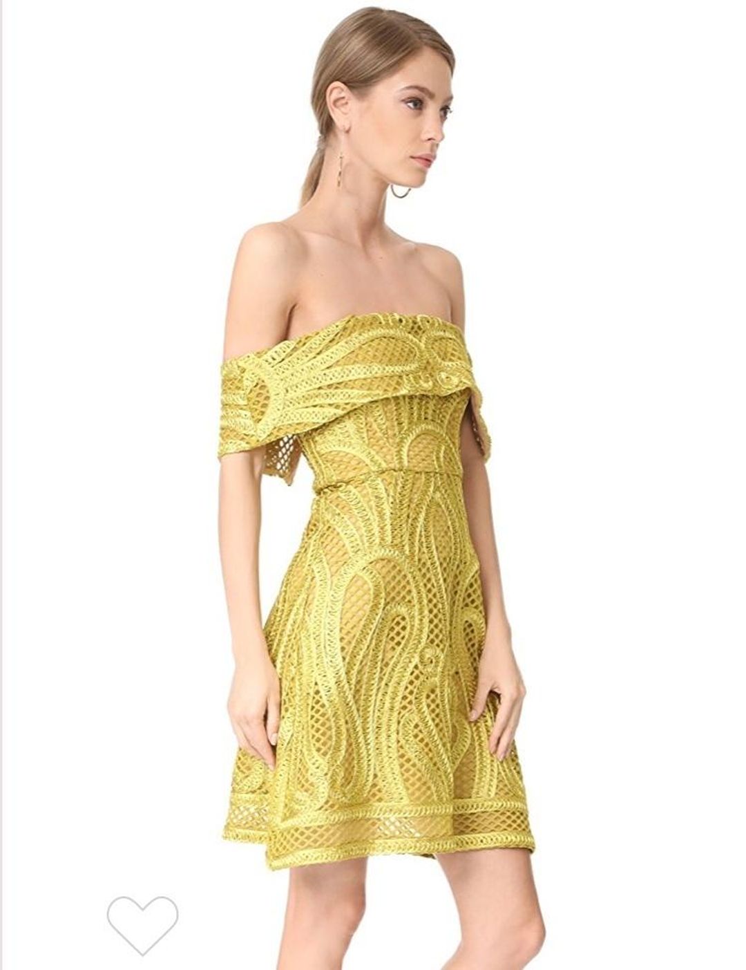 Thurley Ravello Strapless Mini Dress Yellow Size 10 for rent on The Volte - main image