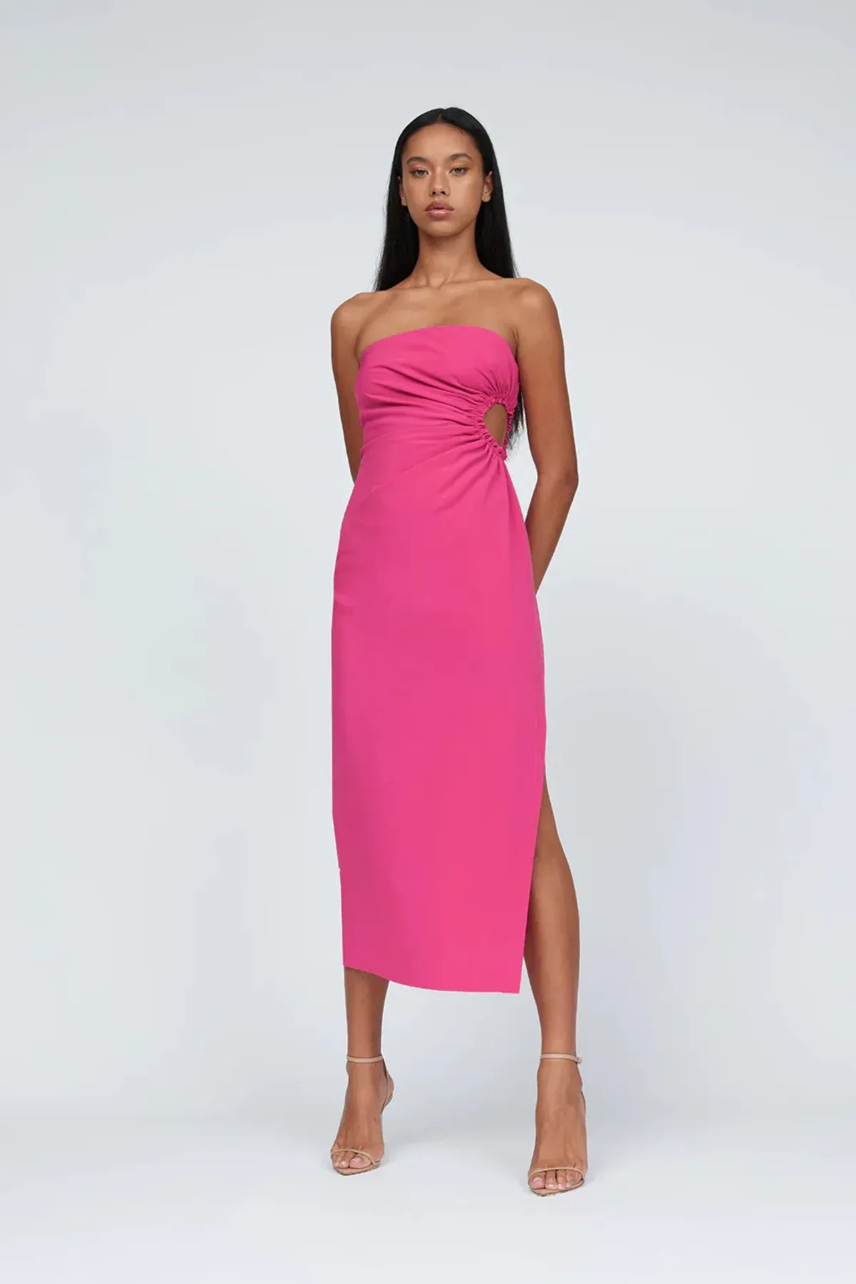 By Johnny Selena Strapless Dress Pink Size AU 10 for rent on The Volte - main image