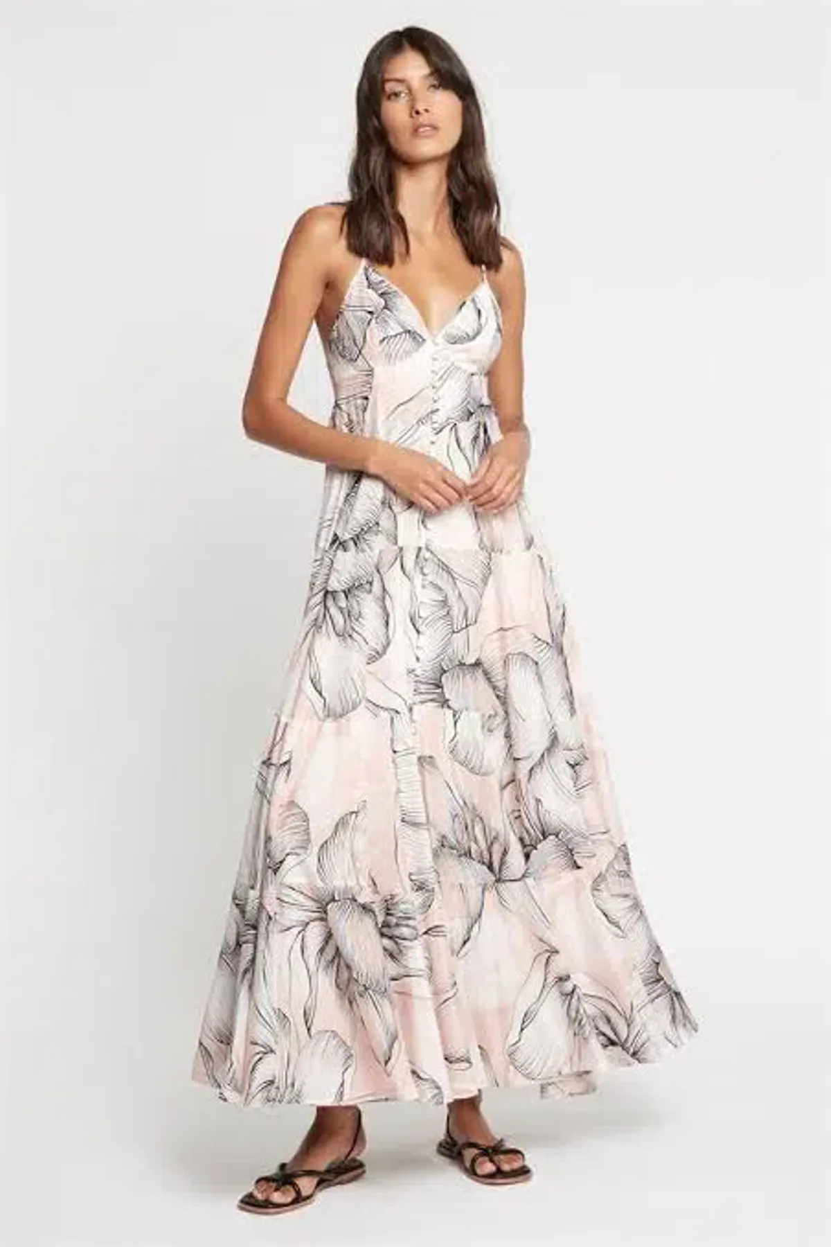 Sass & Bide The Everlasting Sleeveless Maxi Dress Floral Size AU 6  for rent on The Volte - main image