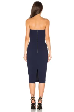Misha Sanzana Strapless Dress Midnight Blue Size 10 for rent on The Volte - image 3