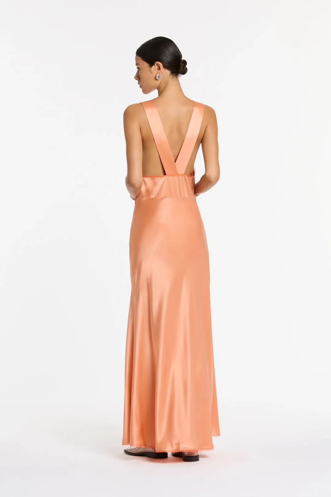 Sir The Label Aries Cut Out Gown Peach Size AU 8 for rent on The Volte - main image