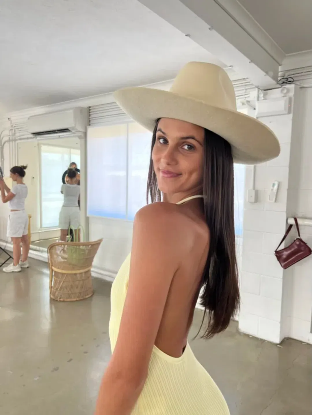 Sir the Label Kelvin Halter Jumpsuit in Lemon Size 0 / Au 6 for rent on The Volte - main image