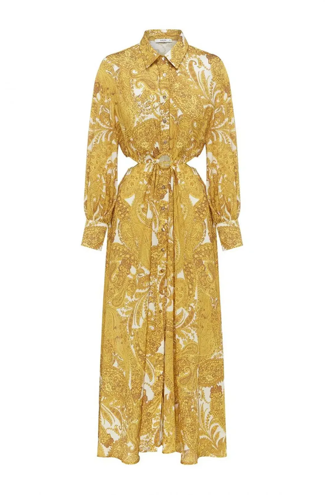 Sheike Casablanca Dress Paisley Yellow Size 16  for rent on The Volte - main image