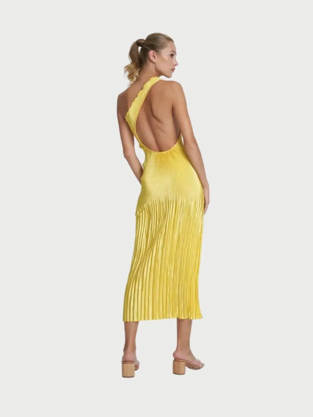 L'Idee Naomi Gown Canary Yellow Hue Size 8/S for rent on The Volte - main image