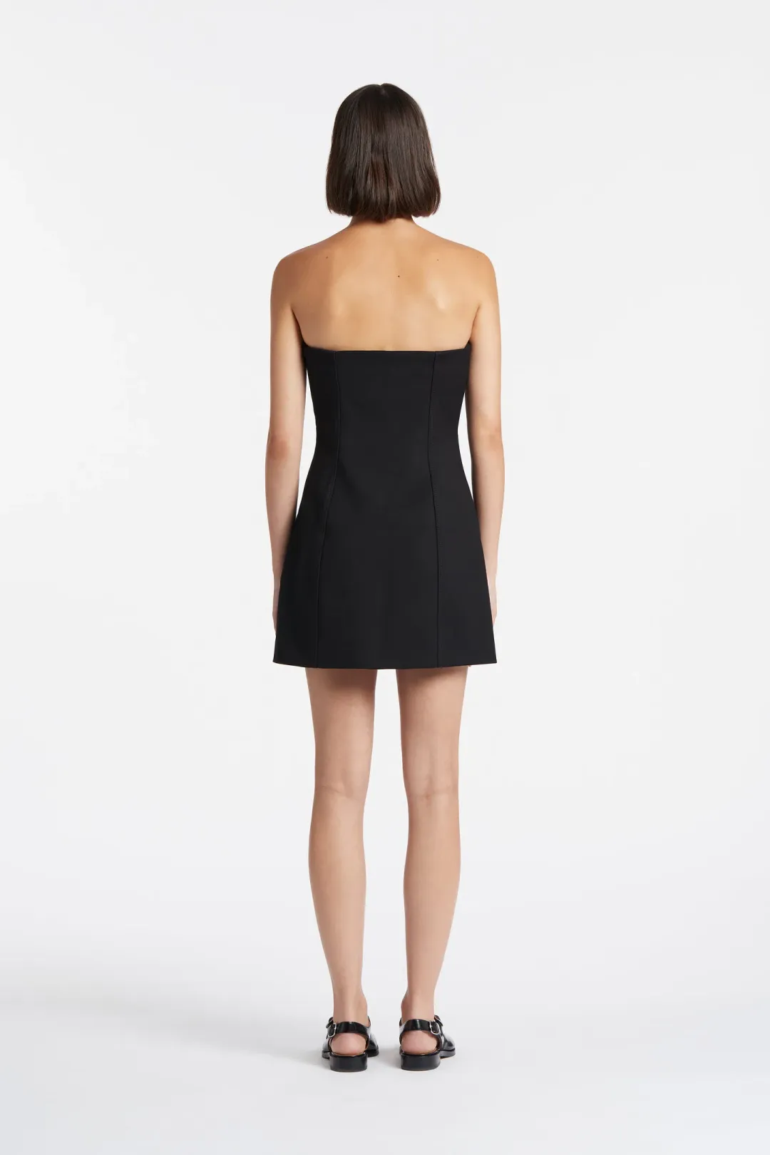 Sir The Label Black Maxe Strapless Mini Dress Black Size 0/AU 6 for rent on The Volte - main image