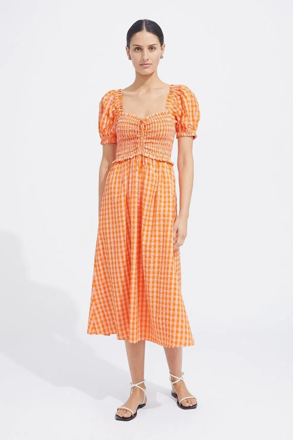 Steele Hollie Dress Orange Size AU 12 for rent on The Volte - main image