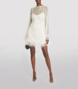 Rachel Gilbert Axel Mini Dress Ivory Size 1 / AU 8 for rent on The Volte - image 1