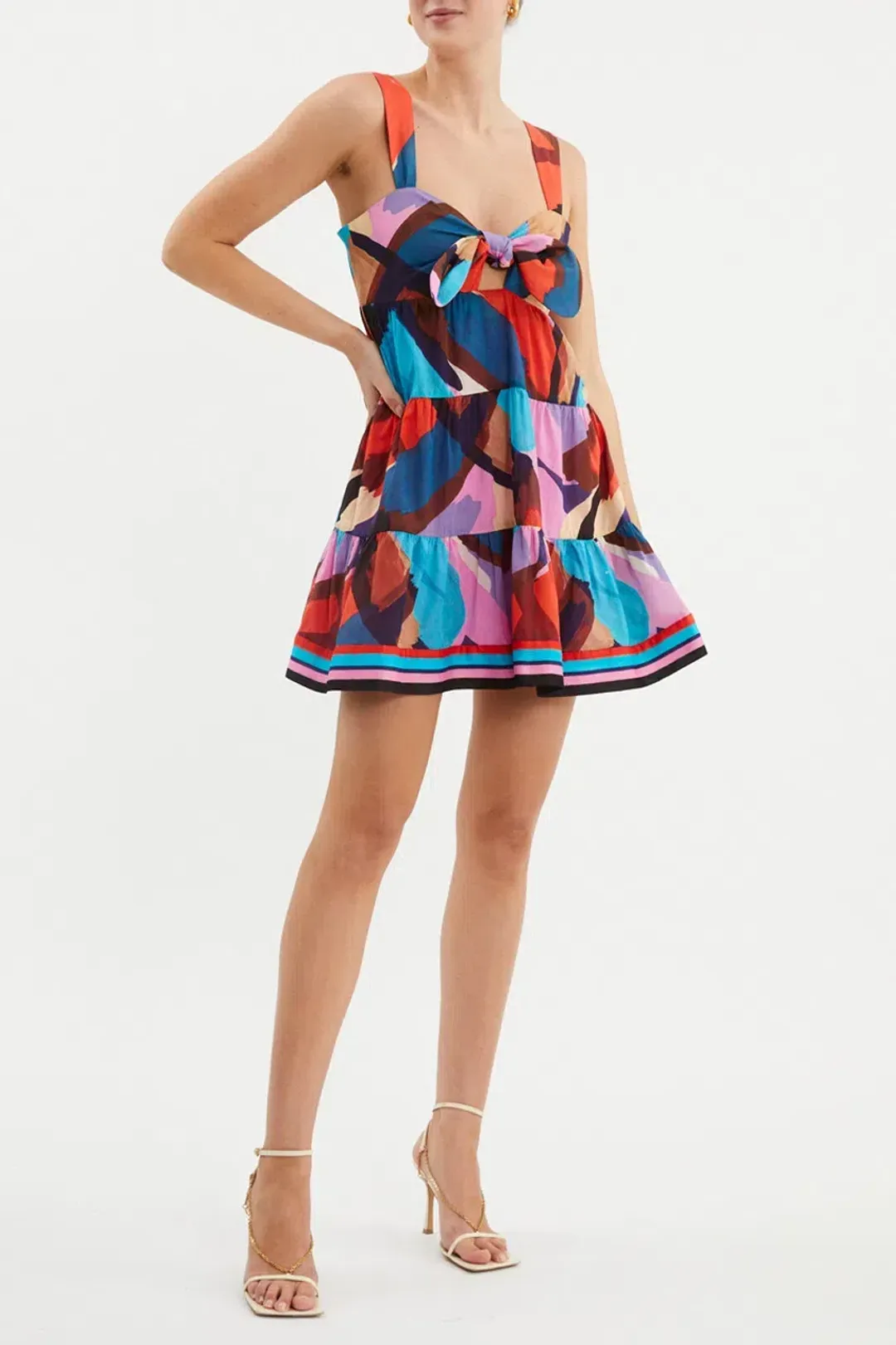 Rebecca Vallance Mini Dress Multi-colored Size AU 12 for rent on The Volte - main image