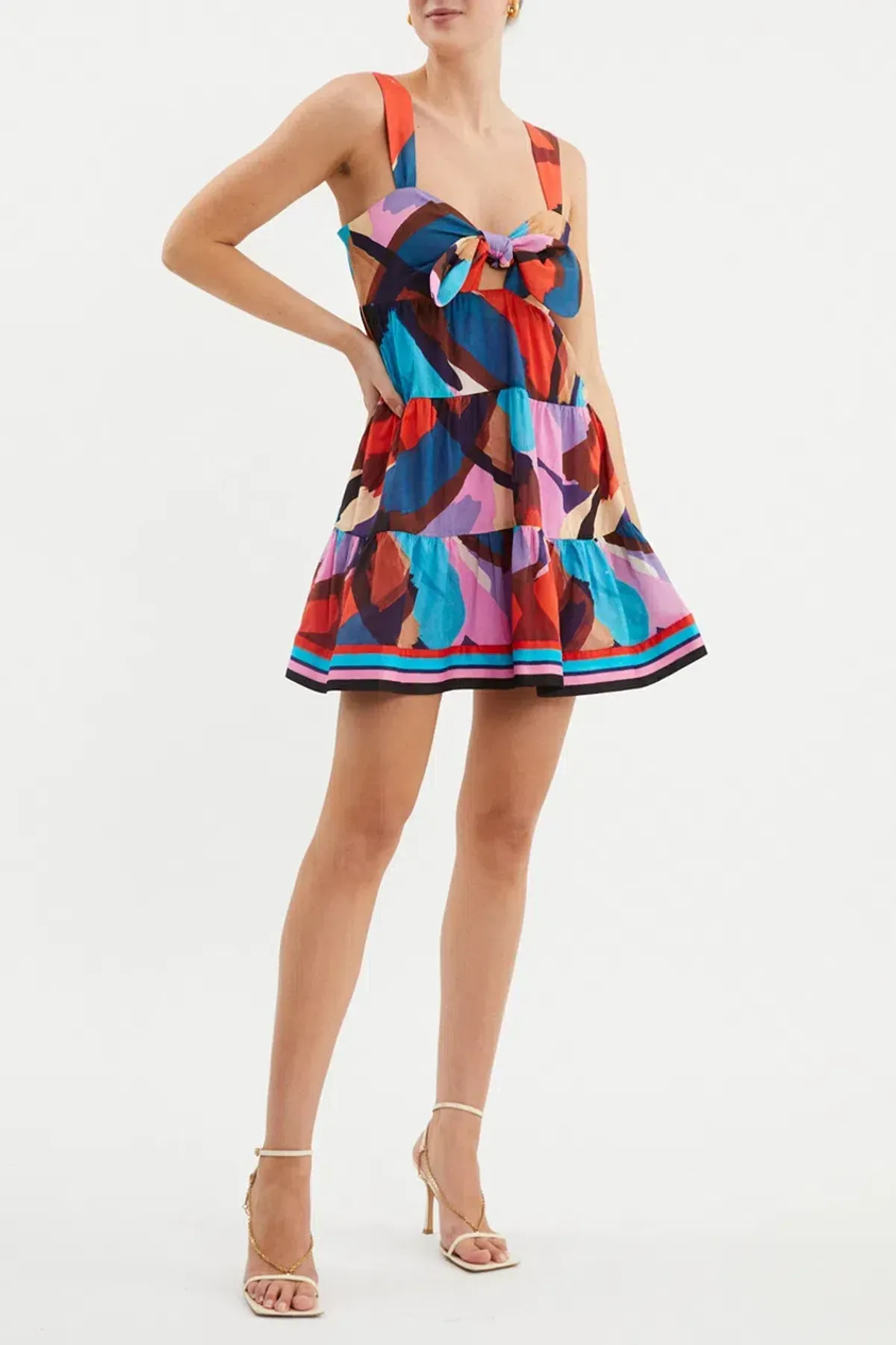 Rebecca Vallance Mini Dress Multi-colored Size AU 12 for rent on The Volte - main image