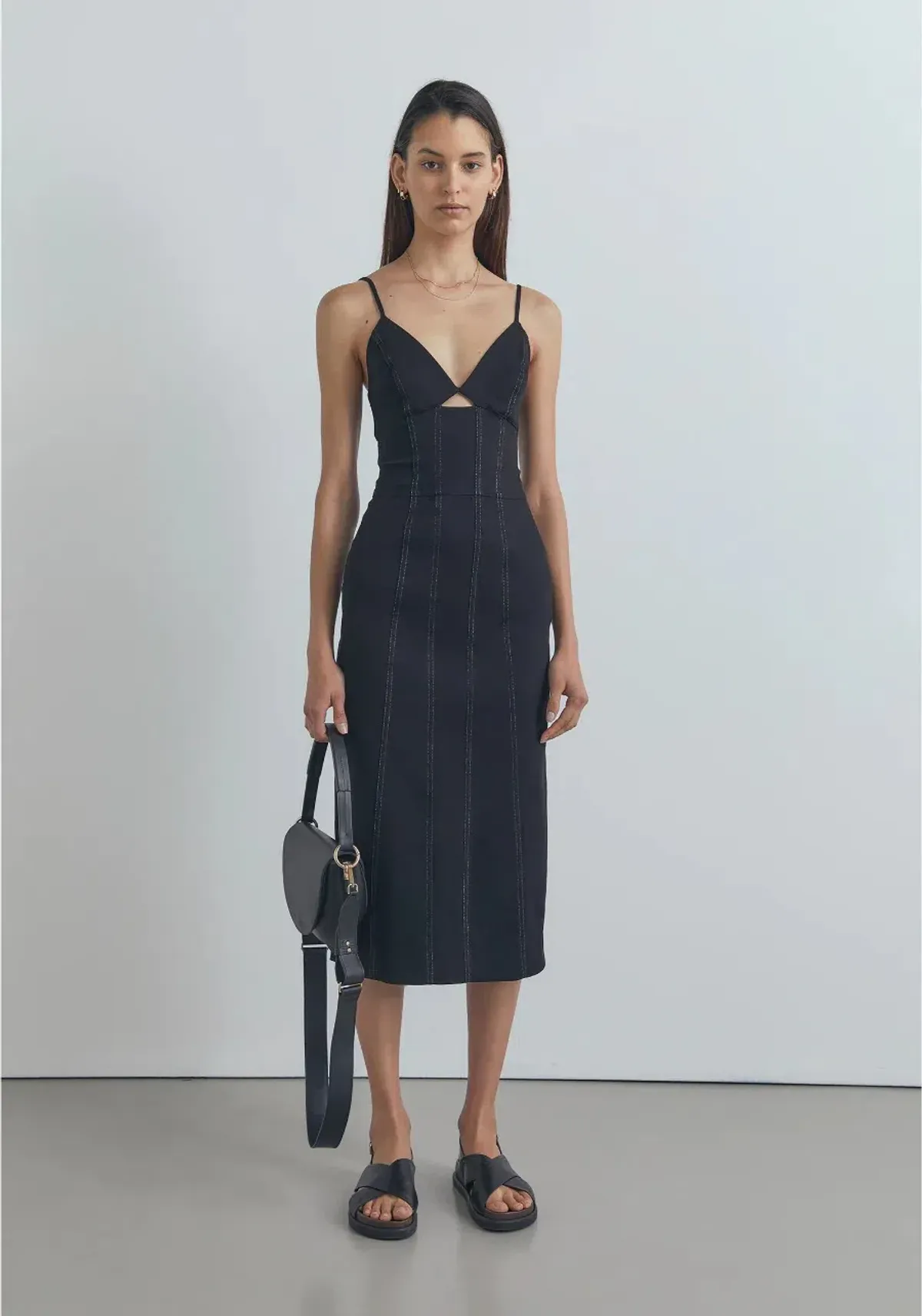 Viktoria And Woods Denim Dress Black Size AU 8 for rent on The Volte - main image