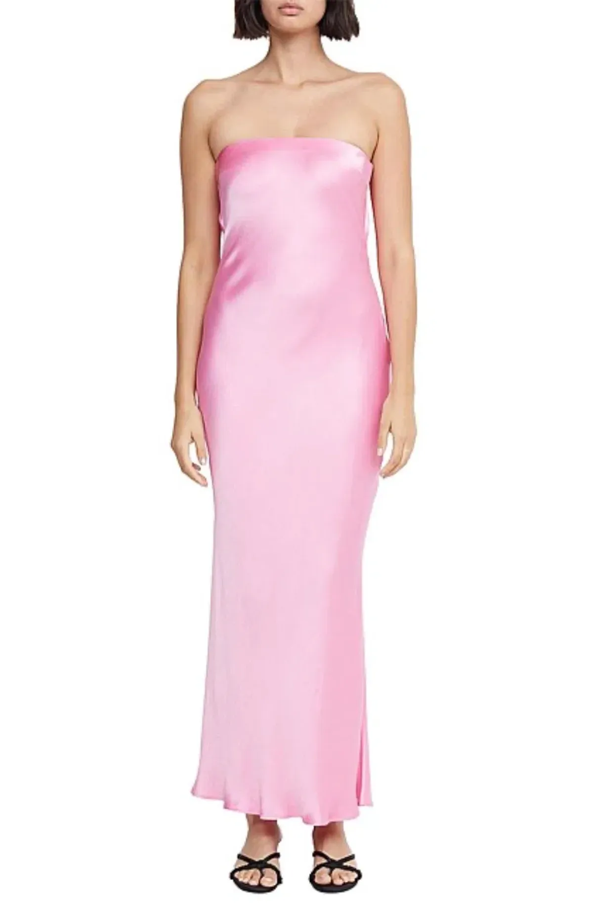 Bec & Bridge Moon Dance Strapless Dress Pink Size AU 8 for rent on The Volte - main image