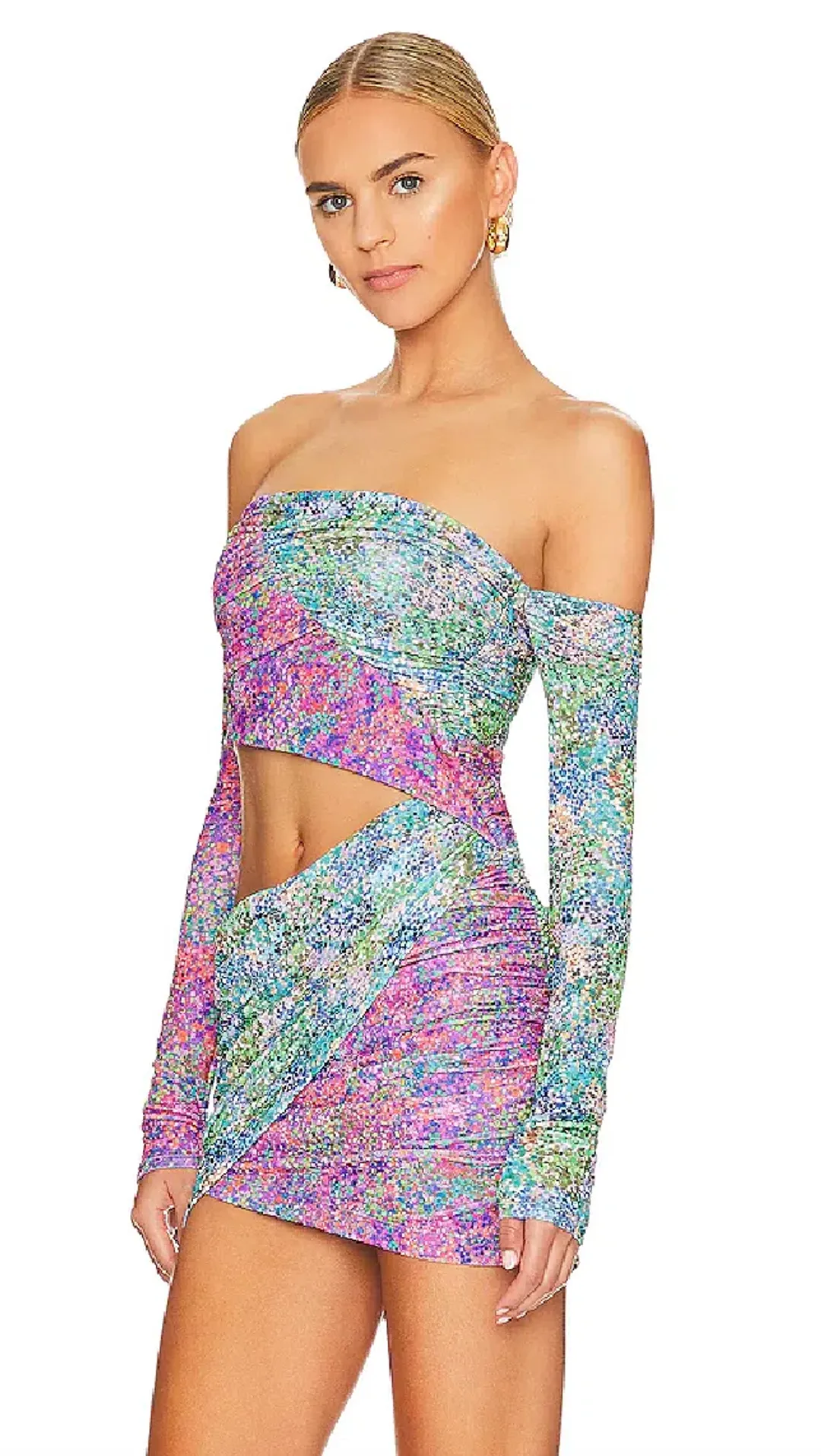 NBD Elea Mini Dress Multi Size 8  for rent on The Volte - main image